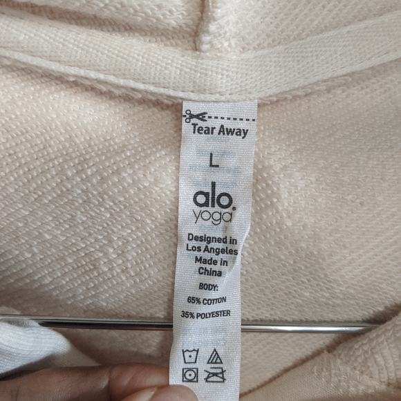 Alo Yoga Air Land Ocean Short Sleeve Crop Hoodie - Picture 6 of 8